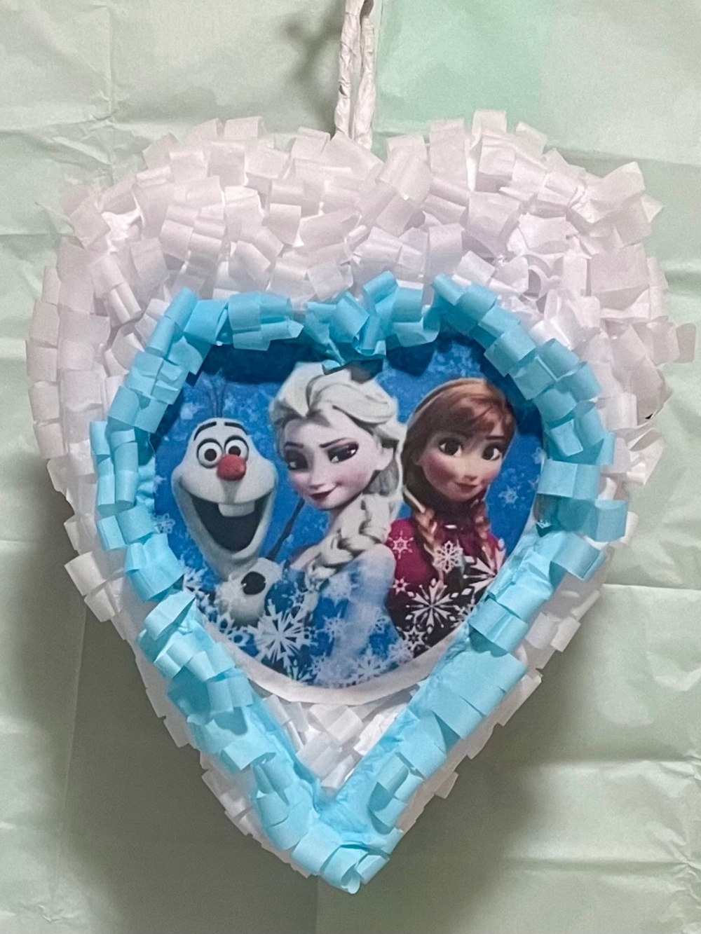 Frozen Heart Pinata  15 x 12 x 6.